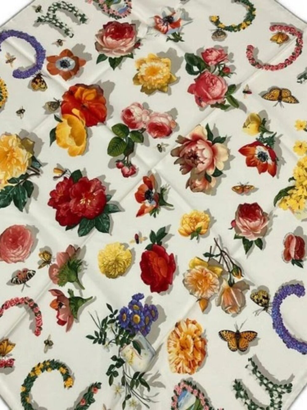 GUCCI White Multi Scarf